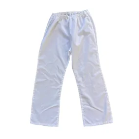 1970s White Lightweight Bottoms  6-8Y