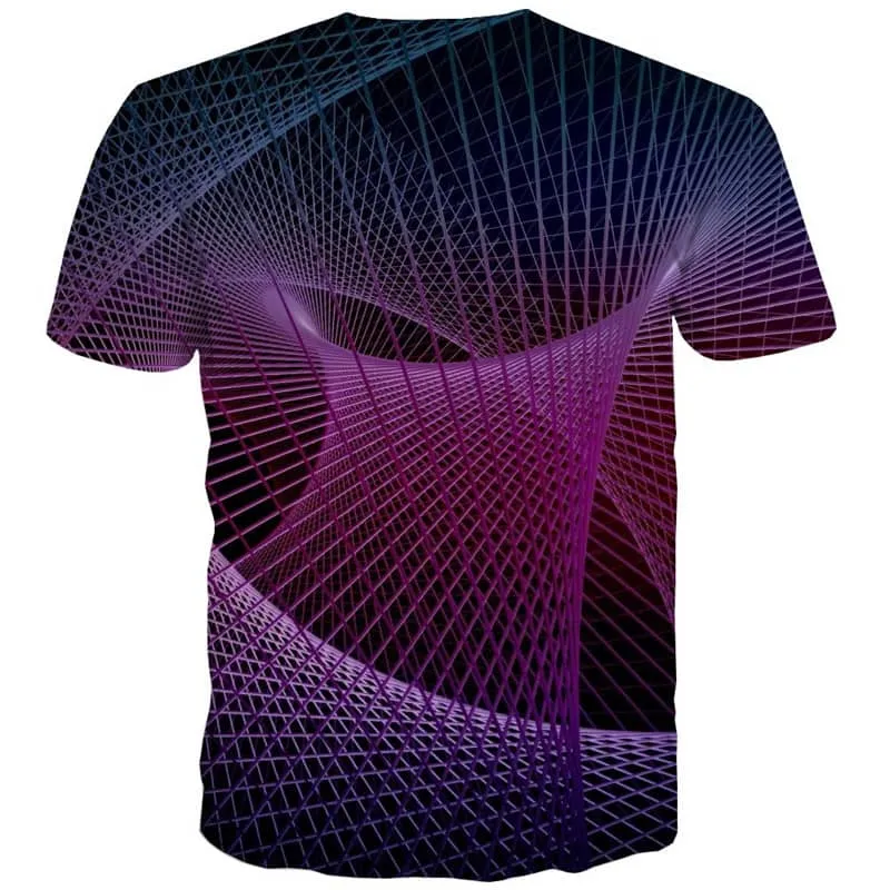 abstract t shirt  personality tee shirt  man art costume Cool fun geometric colorful art