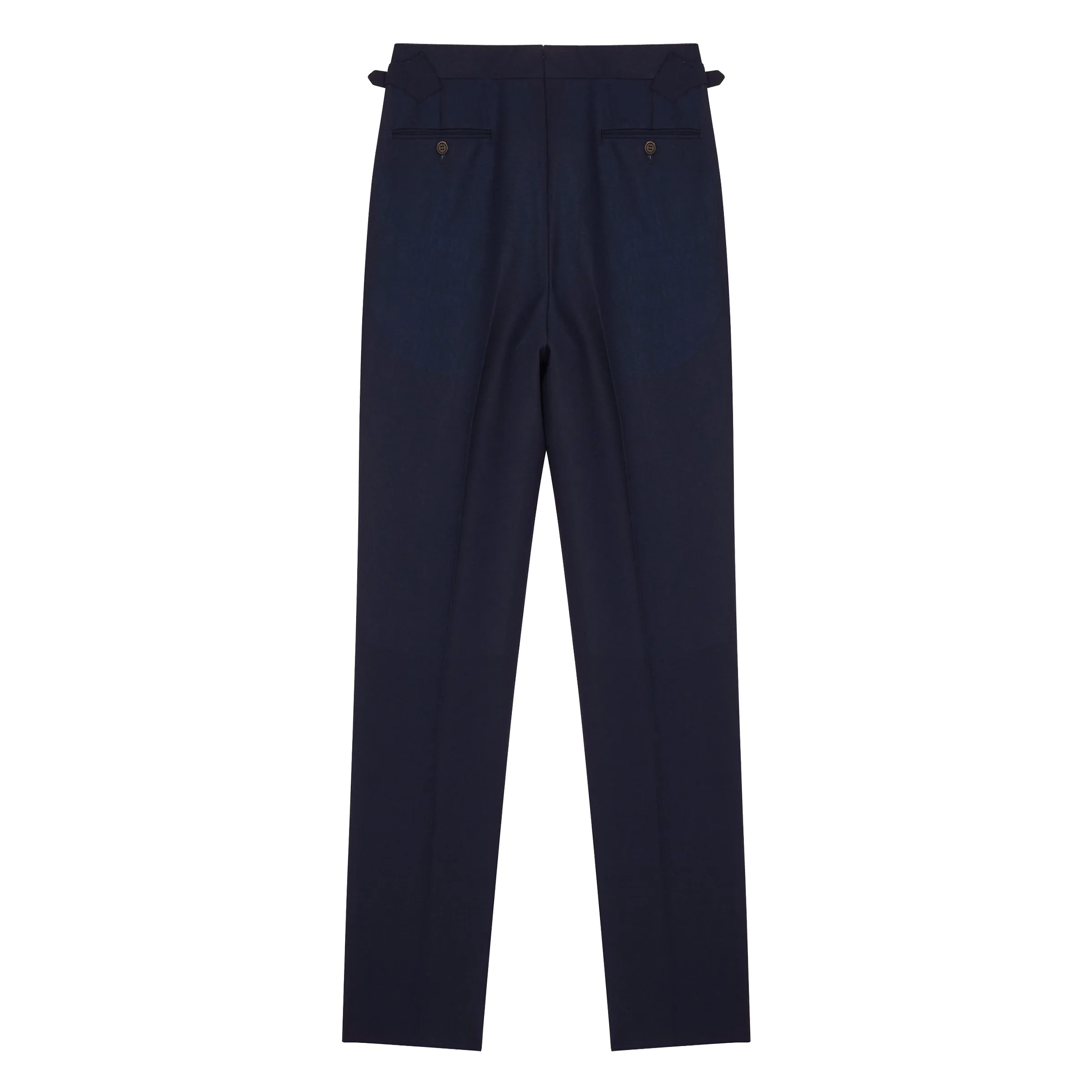 Aleks Navy Fresco Wool Trousers