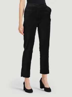 Alleegra Organic Cotton Velvet Trouser - Black