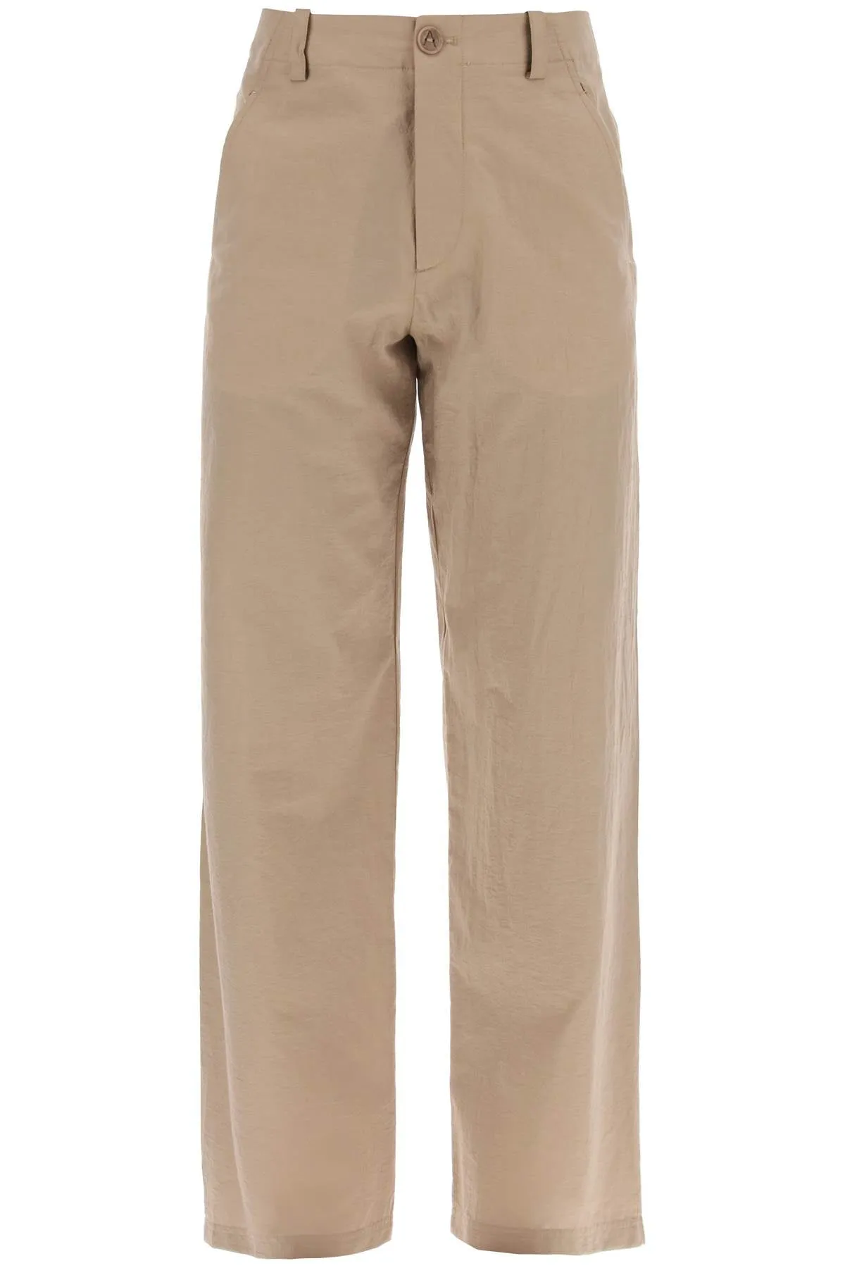 A.p.c. mathurin crepe pants COGXM H08499 MARRON GLACE