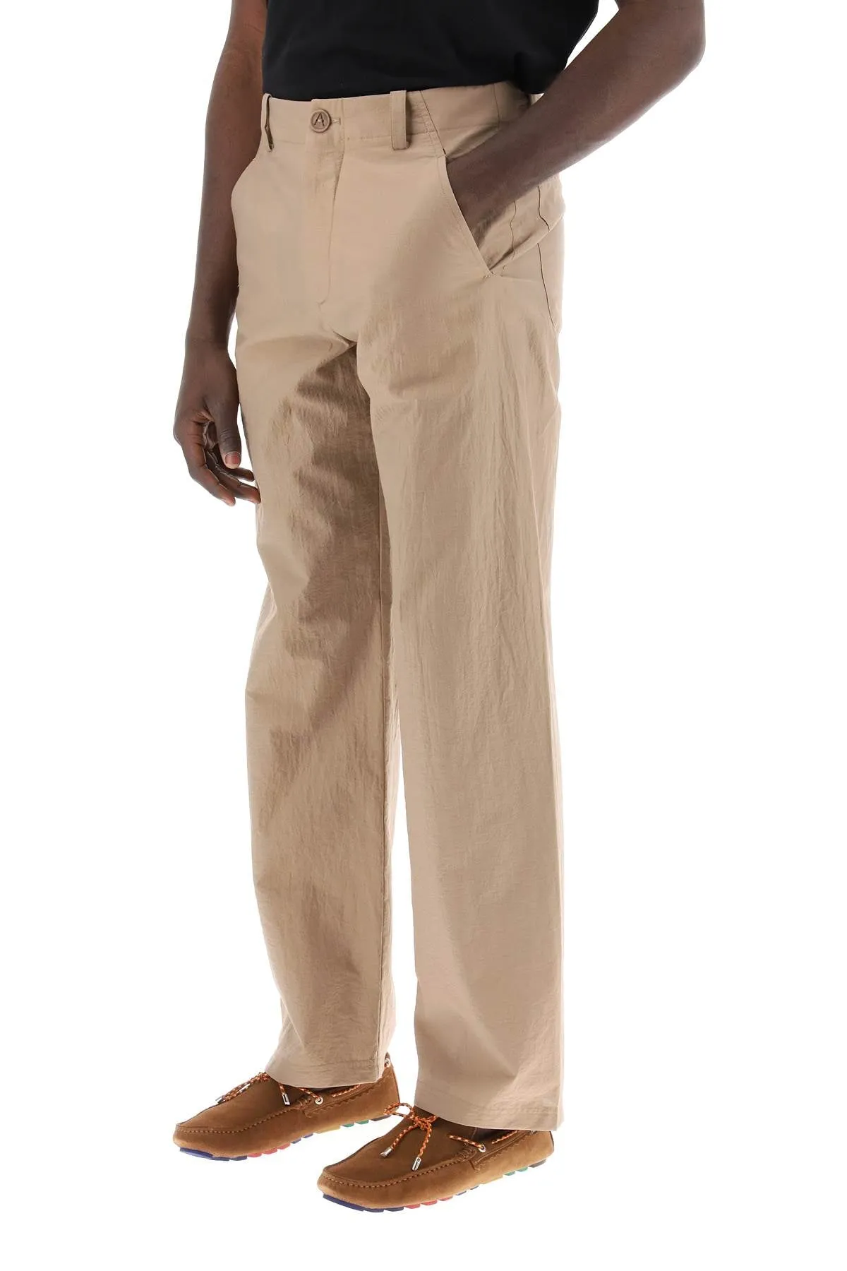 A.p.c. mathurin crepe pants COGXM H08499 MARRON GLACE