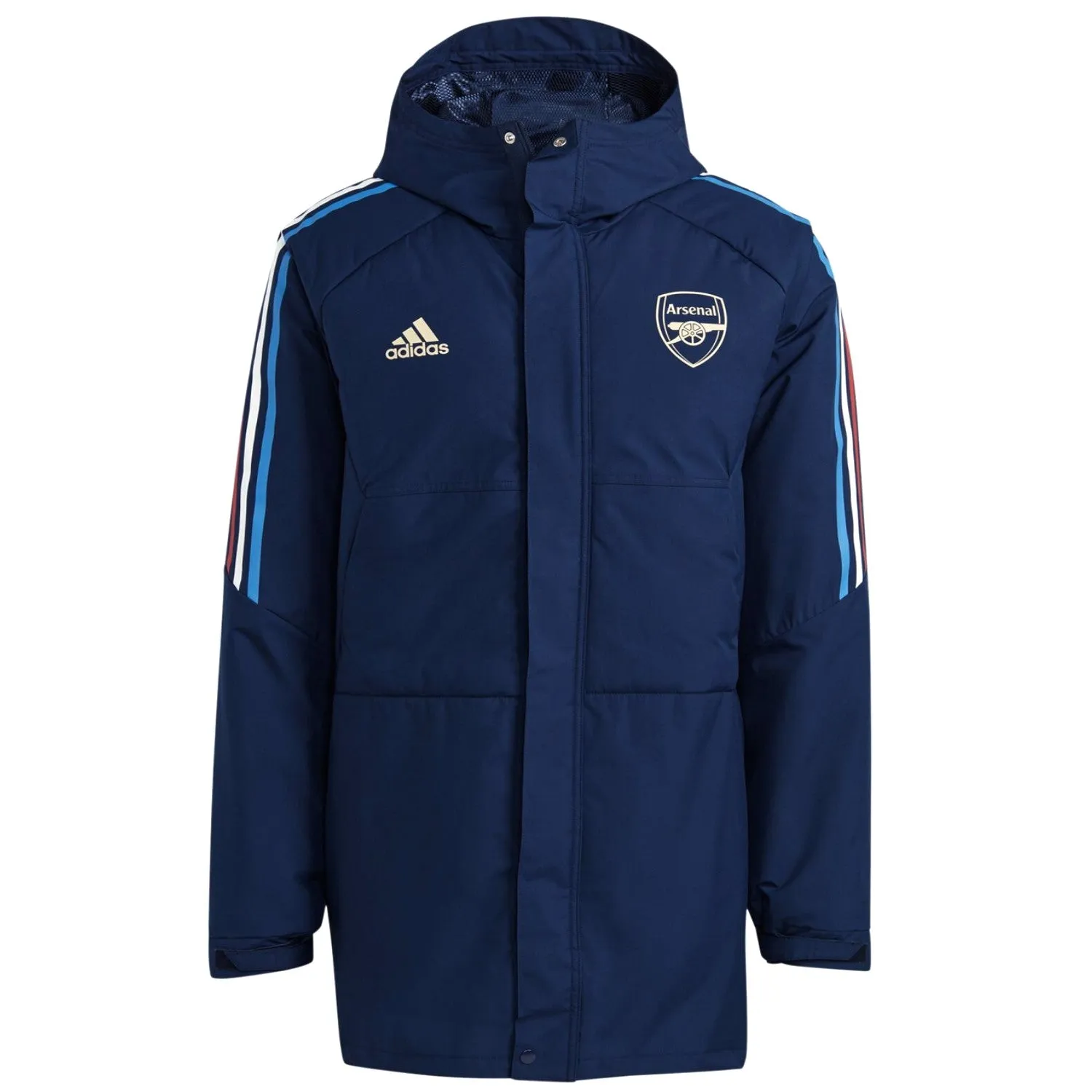 Arsenal FC Soccer parka down jacket 2022/23 navy blue - Adidas