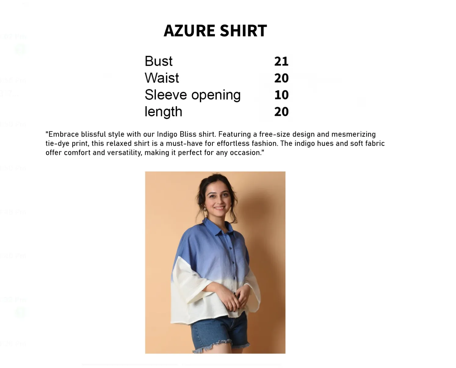 AZURE SHIRT