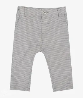 Baby Boys Pant - Grey Stripes - 3-6 Months