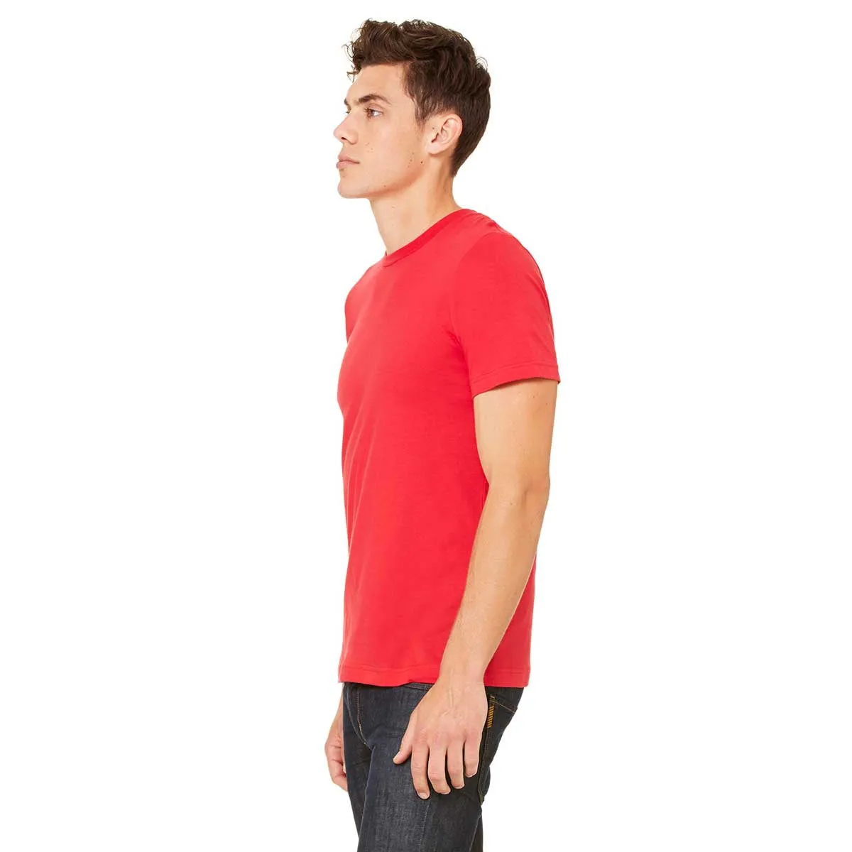 Bella   Canvas Unisex Red Made in the USA Jersey Short-Sleeve T-Shirt