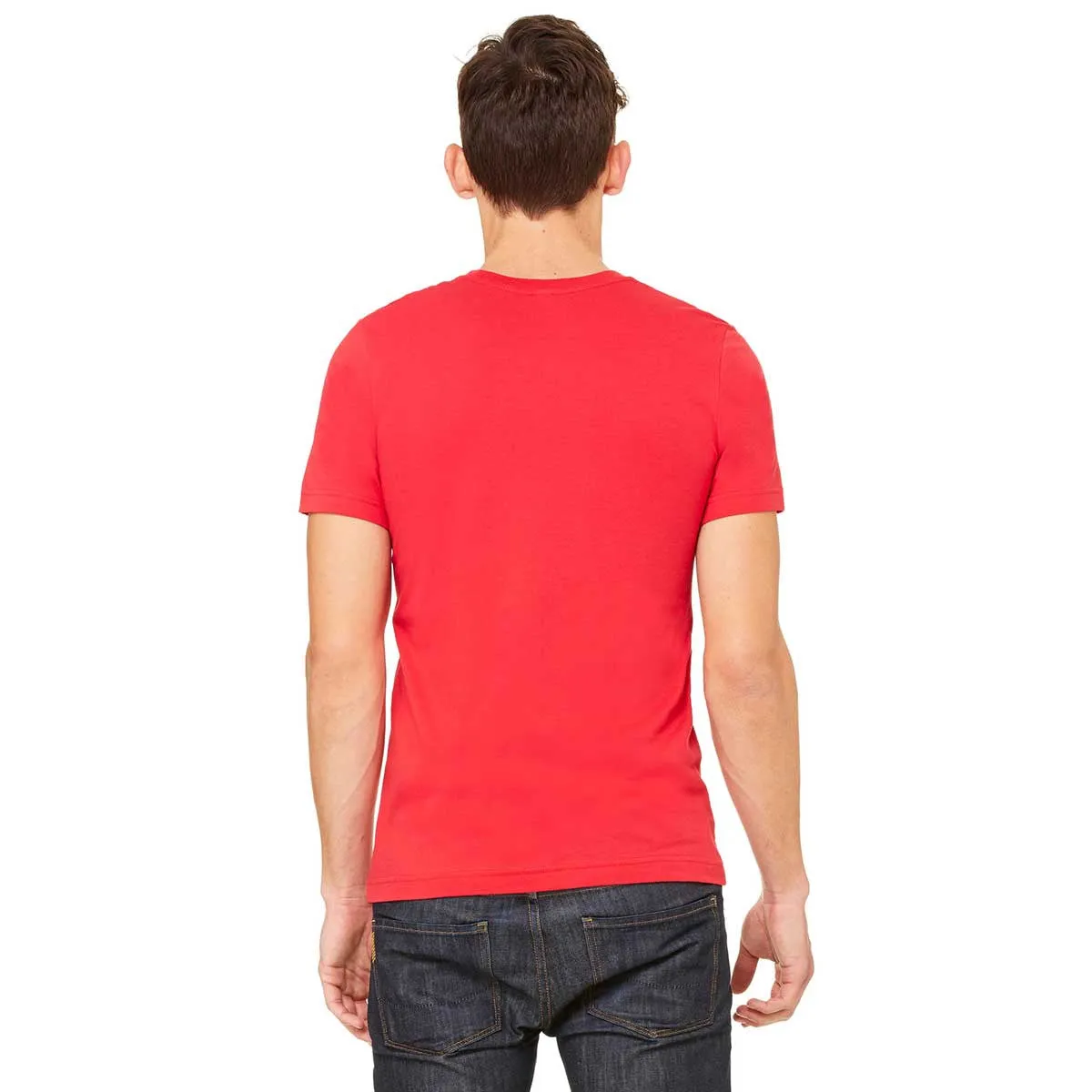 Bella   Canvas Unisex Red Made in the USA Jersey Short-Sleeve T-Shirt