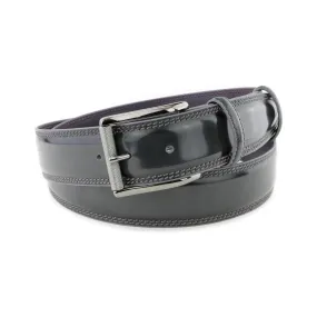 Bogart Welt Asphalt Grey Men's Cordovan Roller Belt