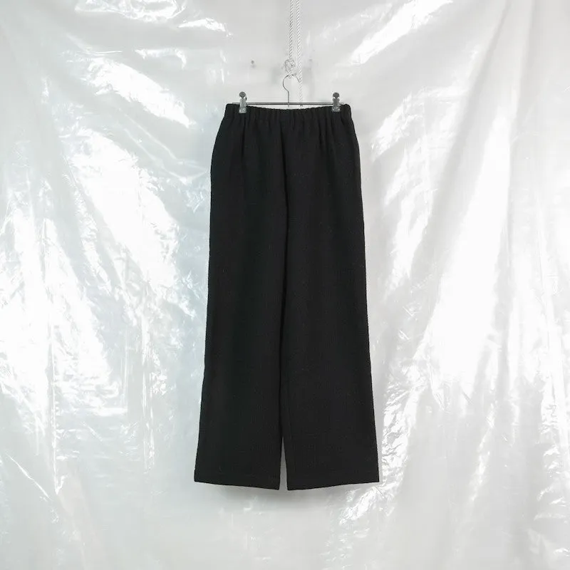 boiled wool elastic trousers