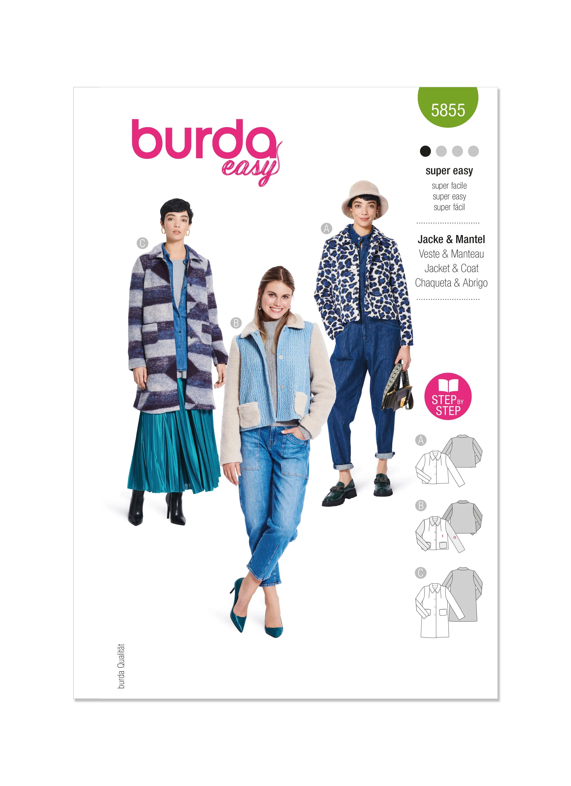 Burda Pattern 5855 Misses' Jacket