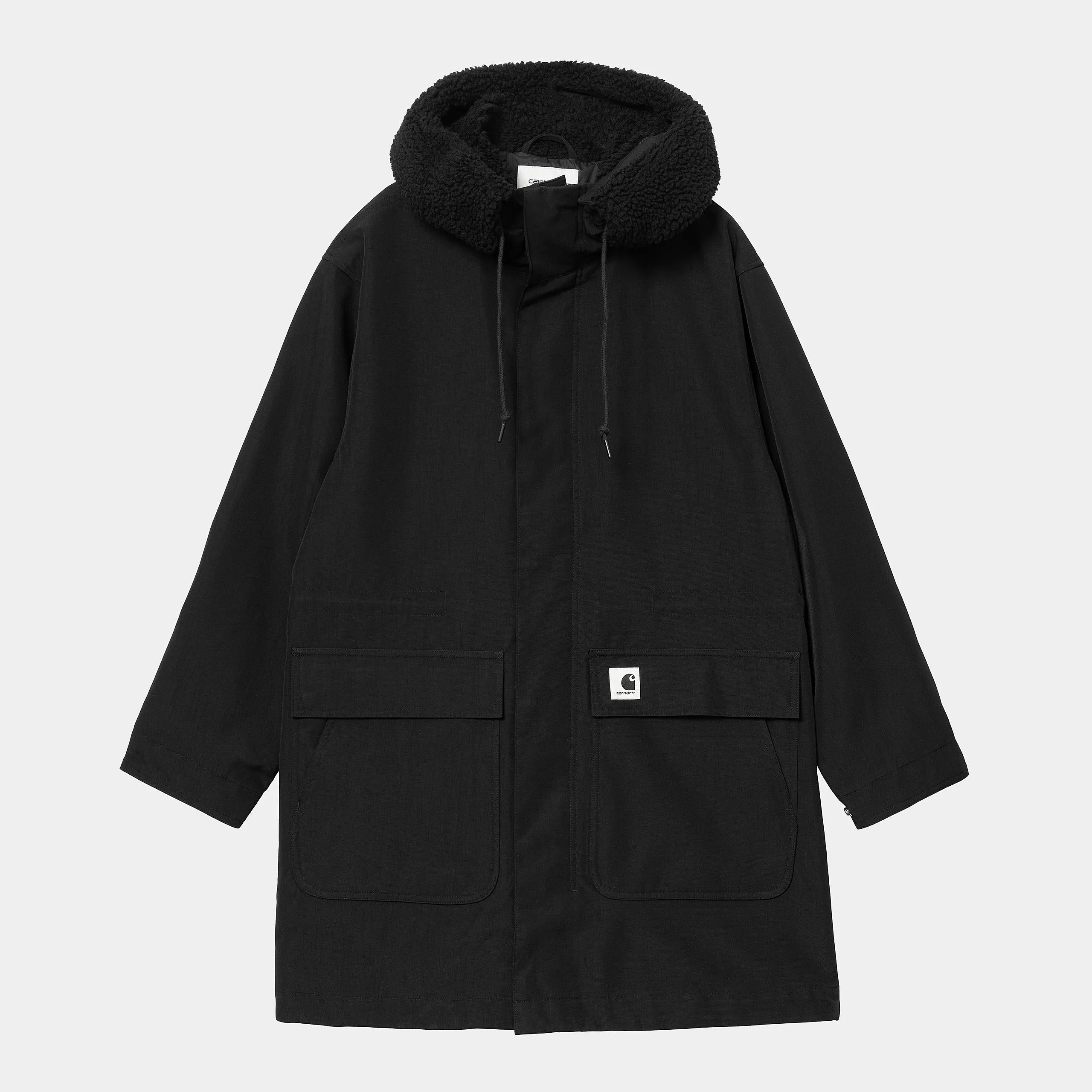 Carhartt WIP Womens Clarton Parka Jacket - Black