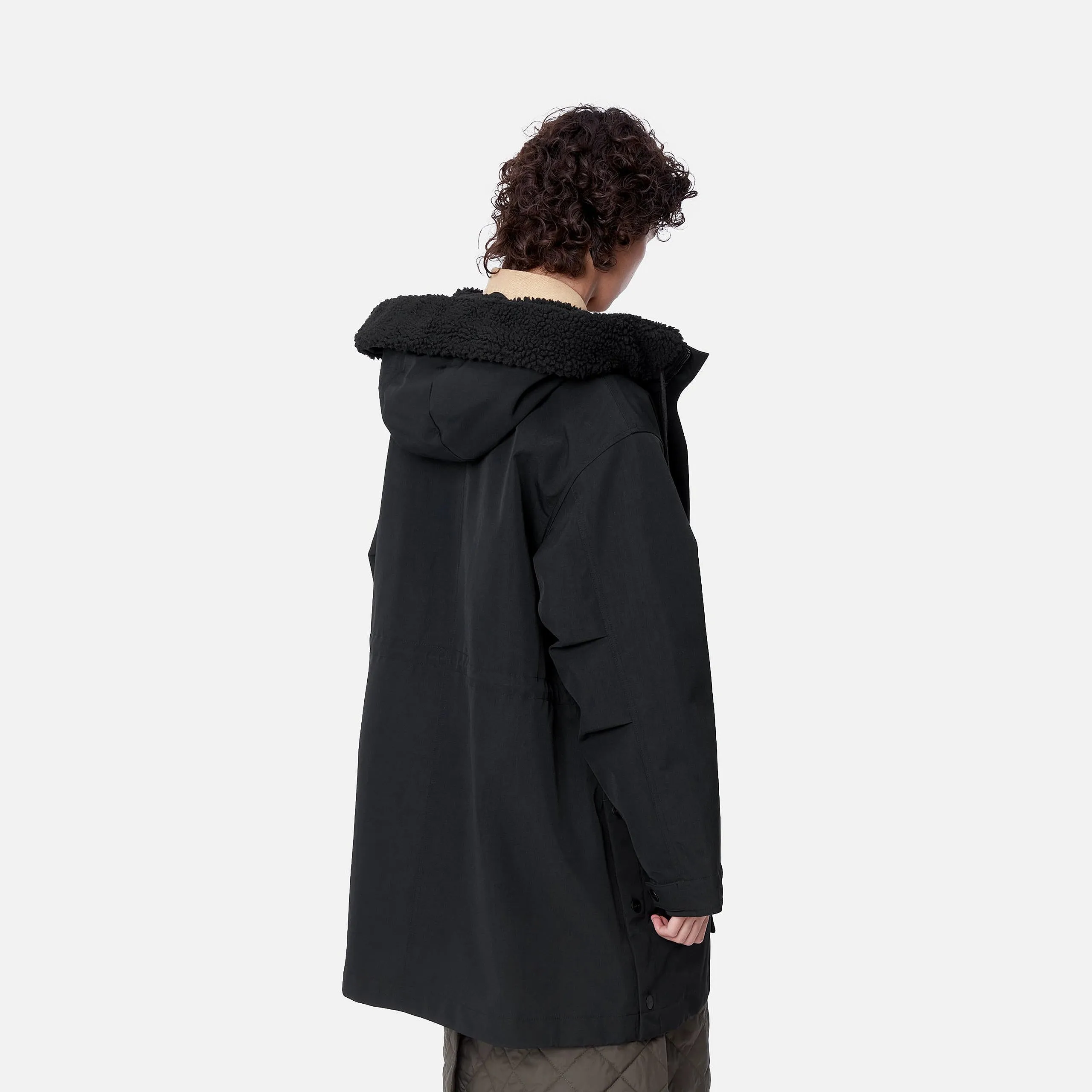 Carhartt WIP Womens Clarton Parka Jacket - Black