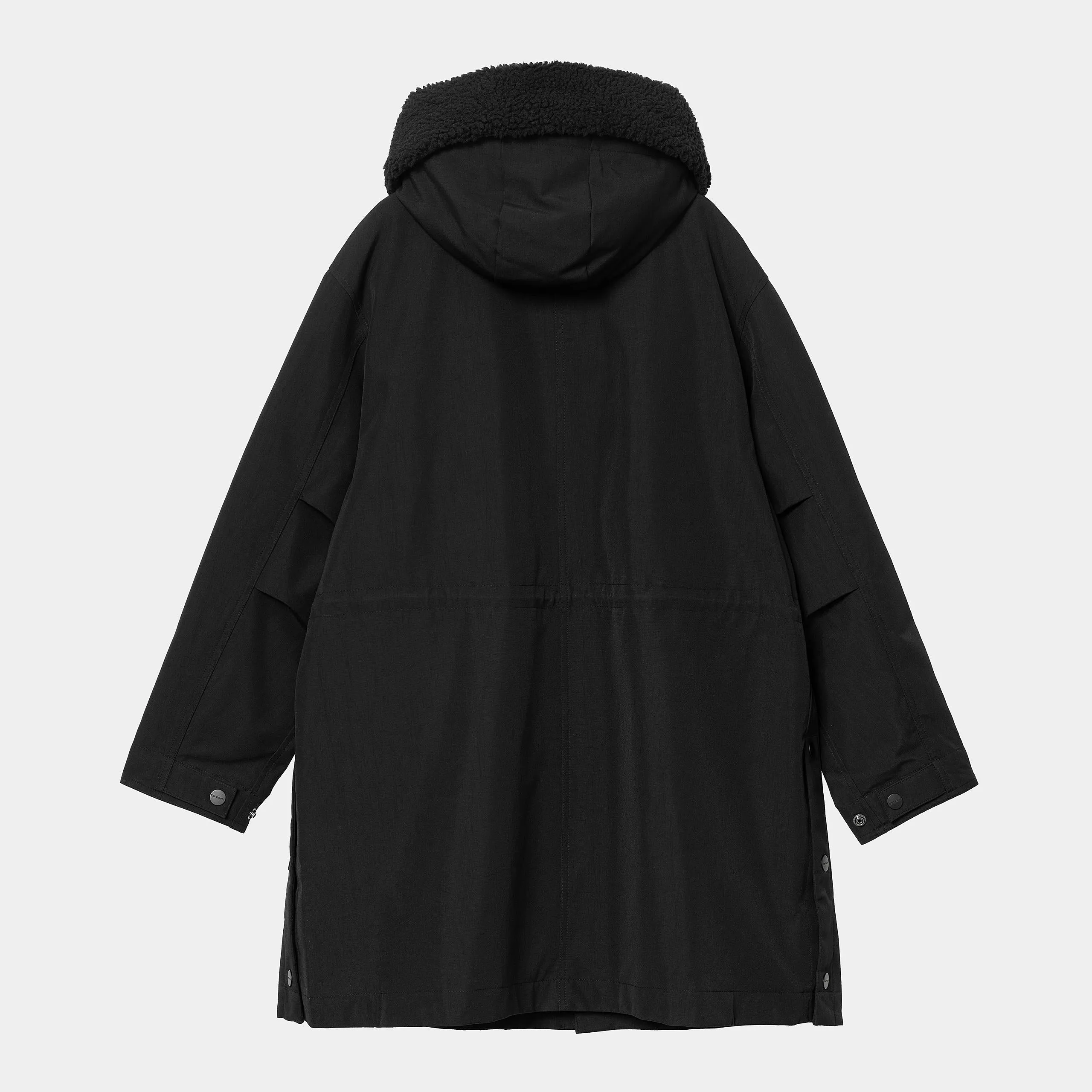 Carhartt WIP Womens Clarton Parka Jacket - Black