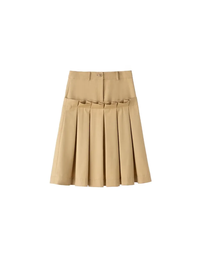 Casual Girly Pleated Skirt