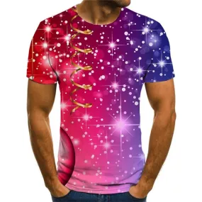 Christmas T shirts Men New Year Shirt Print Party Tshirts Novelty Pink T shirts Funny