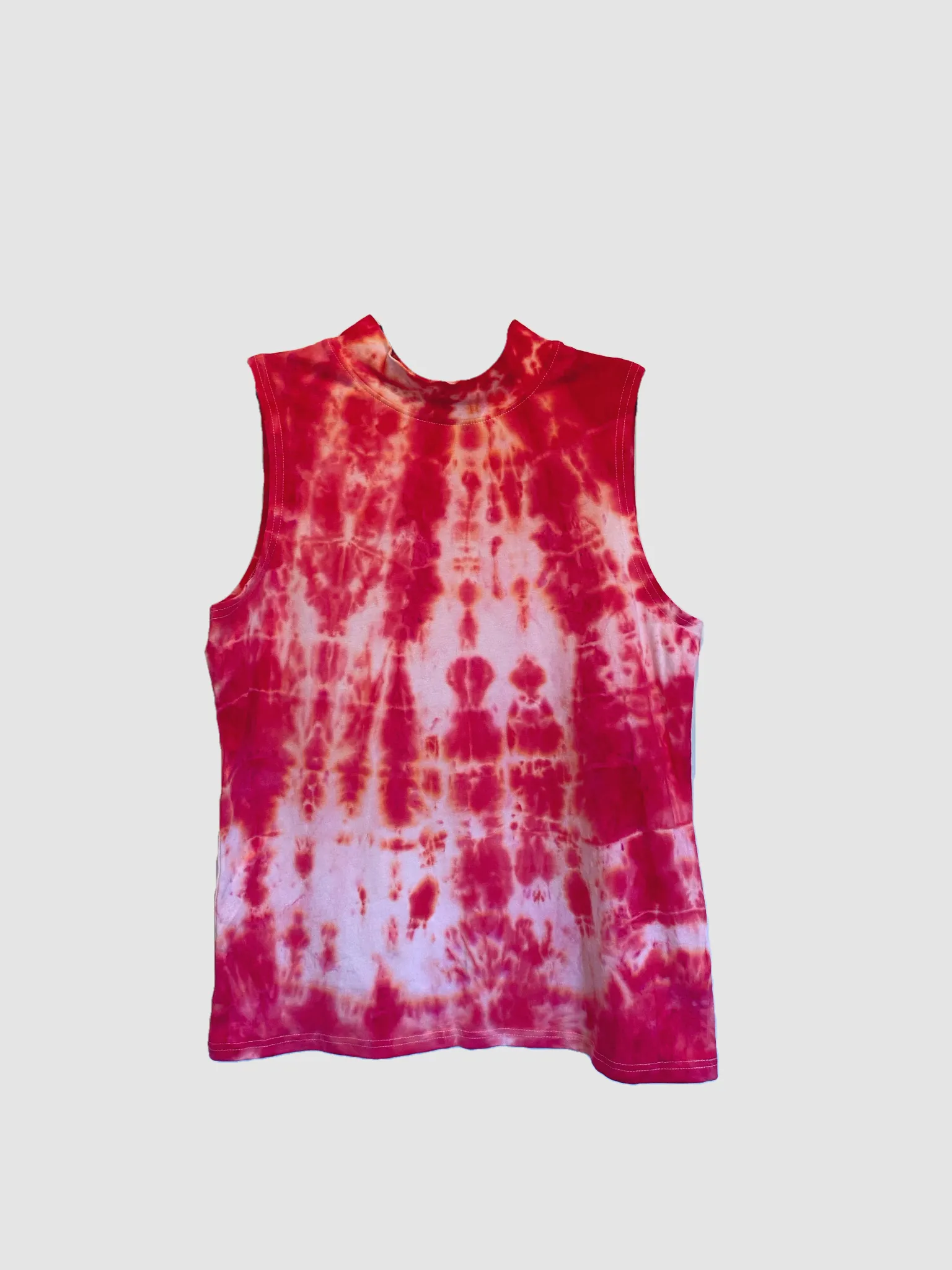 Classic Tie Dye [WINNERS RED] High-Neck Sleeveless Women's Golf Top