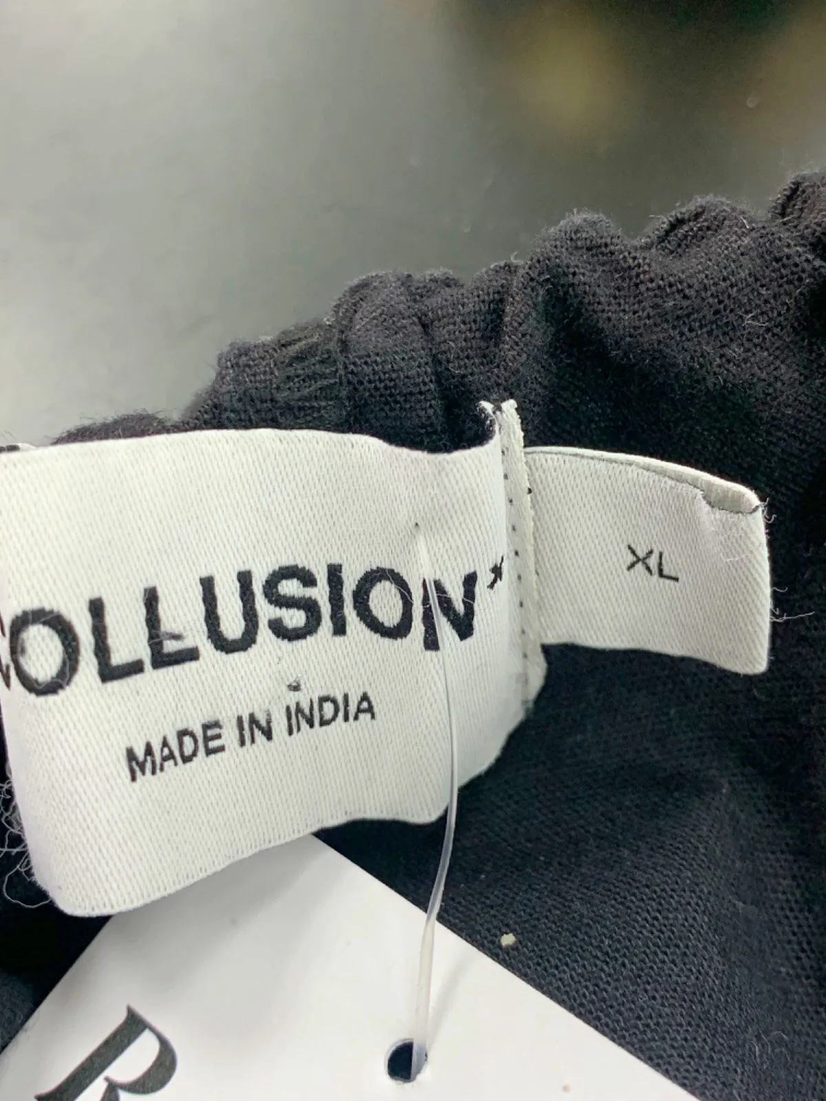 Collusion Black Trousers UK XL