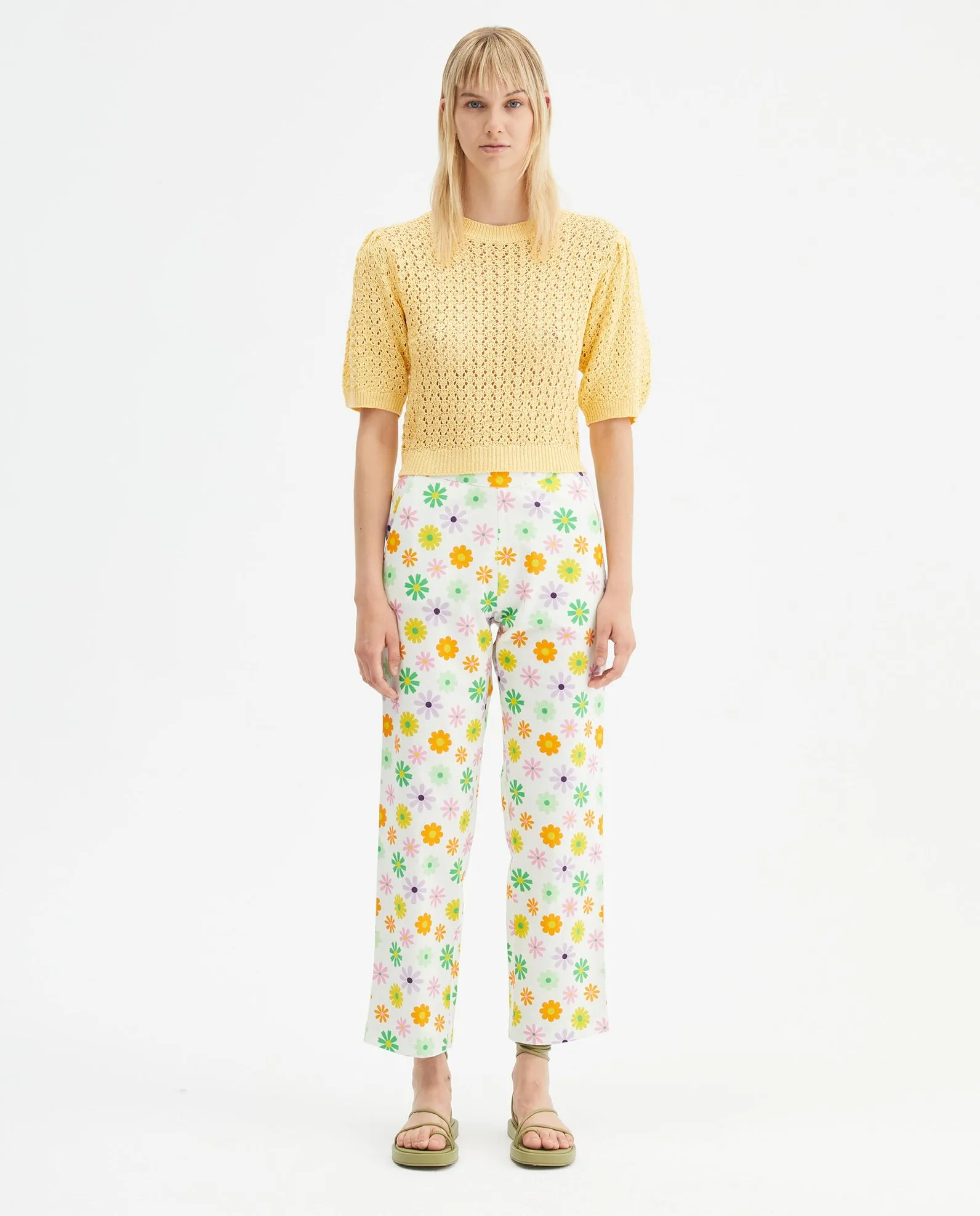 Compania Fantastica Light Weight Floral Trousers