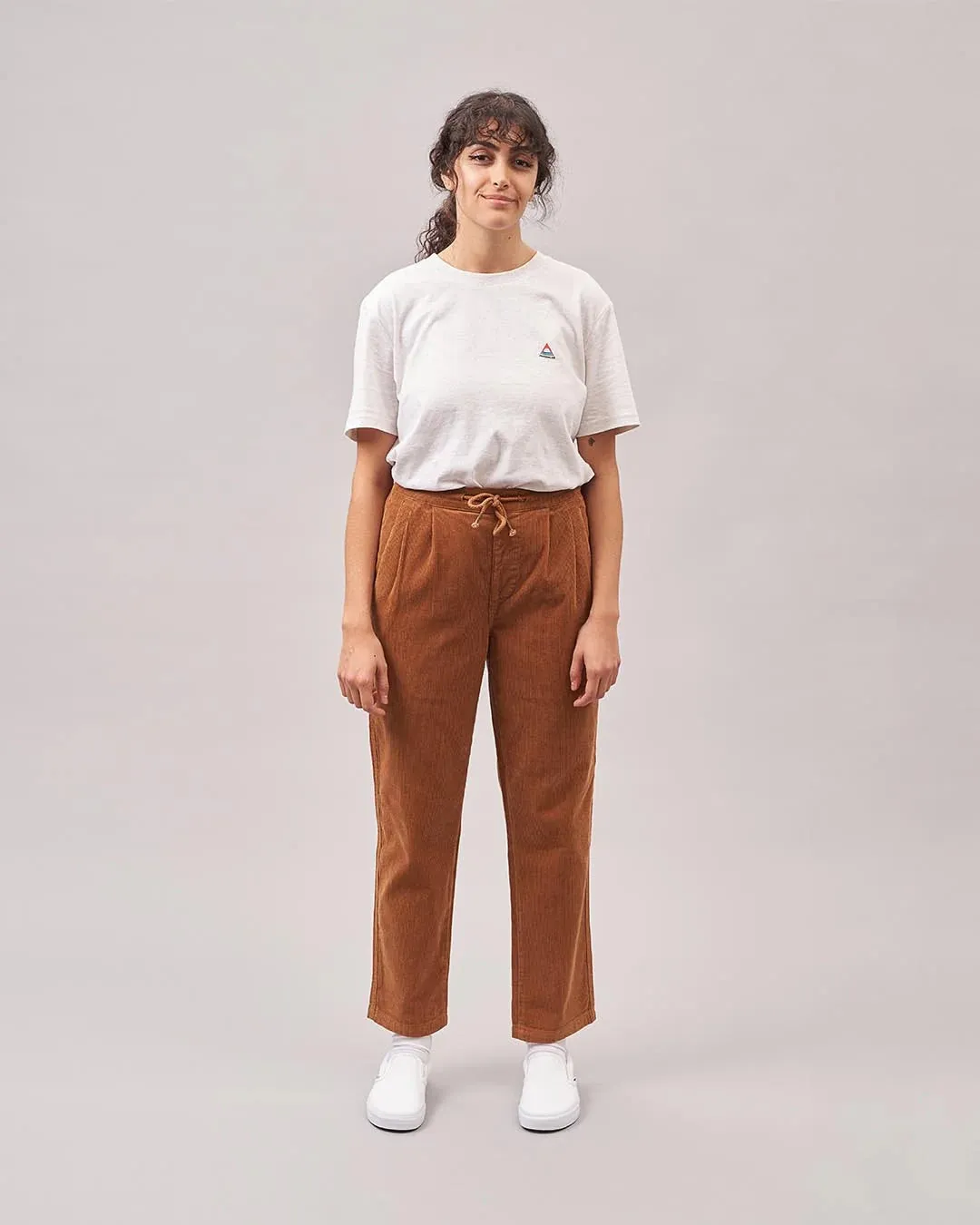 Compass Corduroy Trousers in Coconut