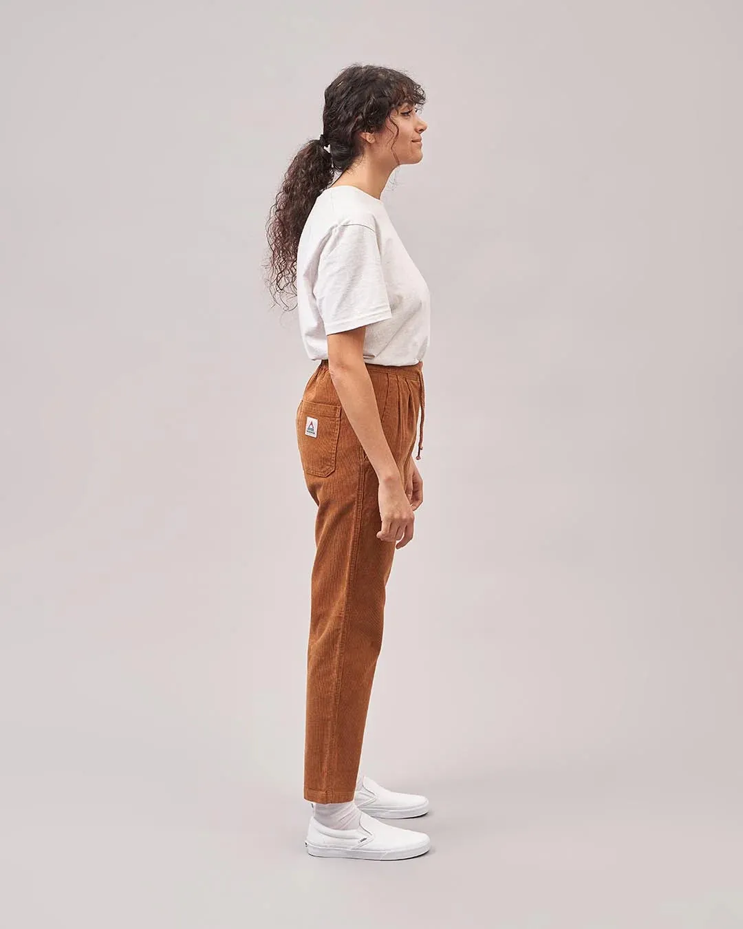 Compass Corduroy Trousers in Coconut