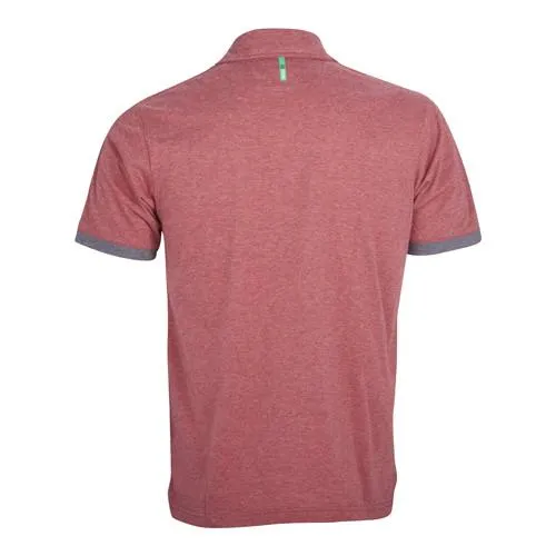 Corner Pocket Polo-Red/Steel