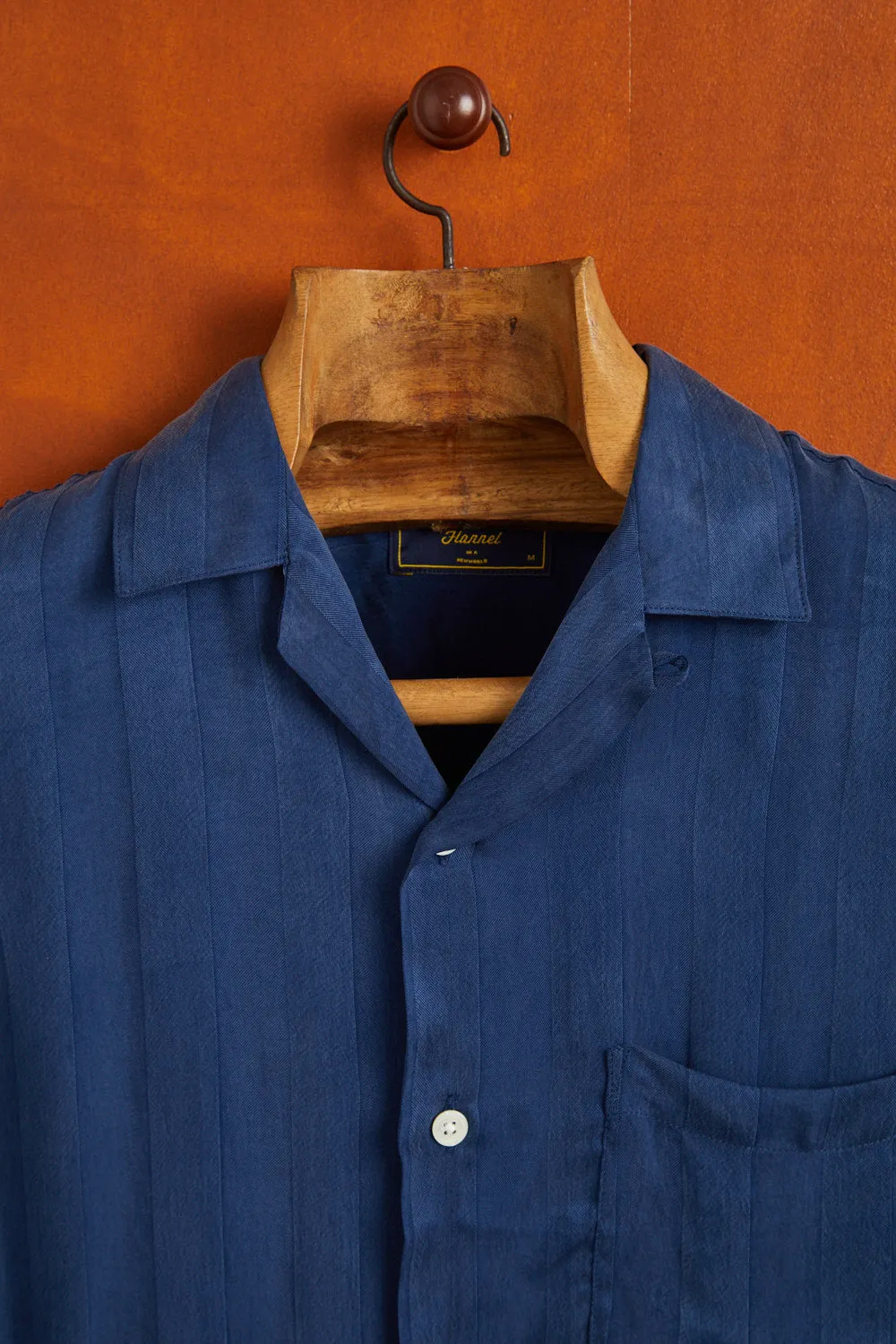 Cupro Stripe Shirt Blue