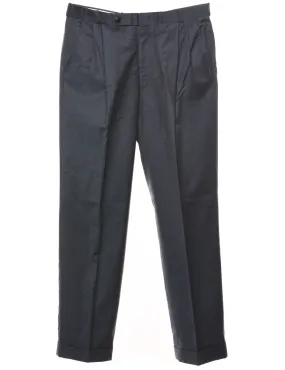 Dark Grey Straight-Fit Trousers - W36 L33