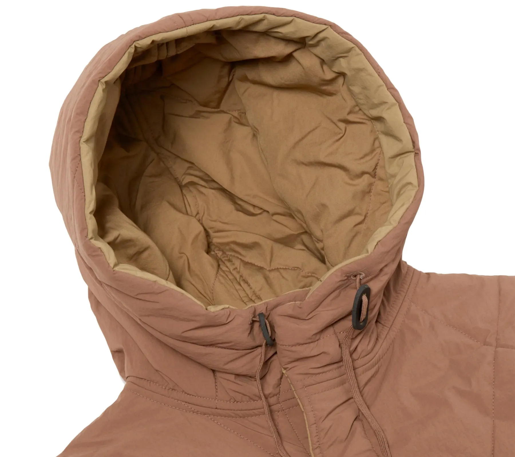 Diamond Quilt Parka | Brown Recycled Nylon