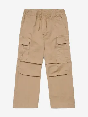 Diesel Boys Cargo Trousers in Beige