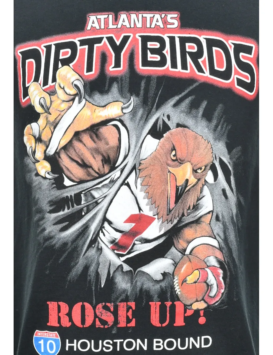 Dirty Birds Atlanta Printed T-shirt - S