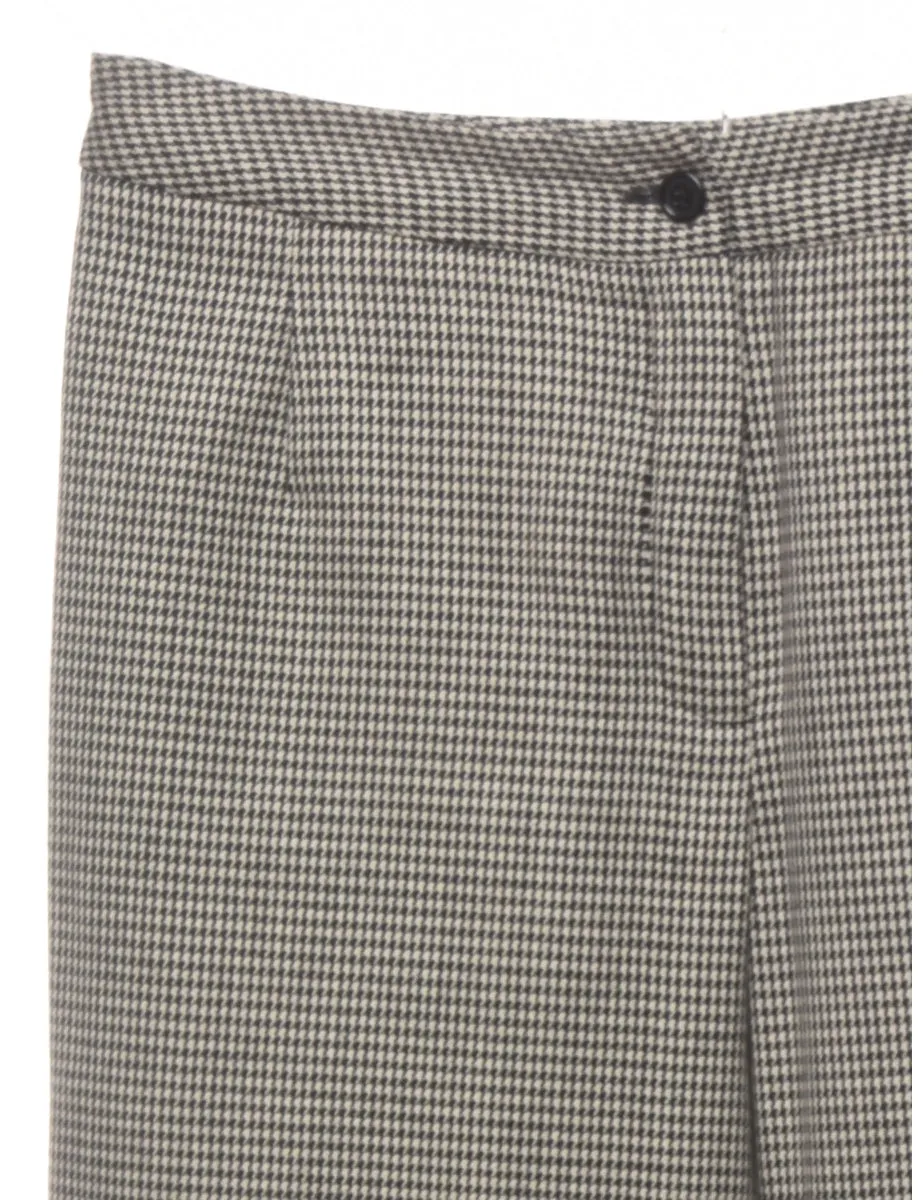 Dogtooth Monochrome Trousers - W30 L28