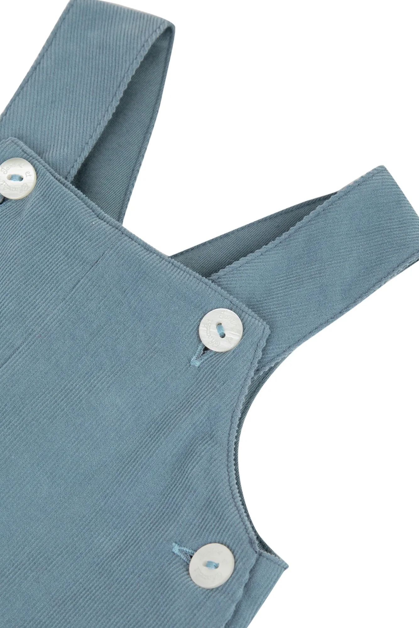 Dungarees - Blue grey corduroy