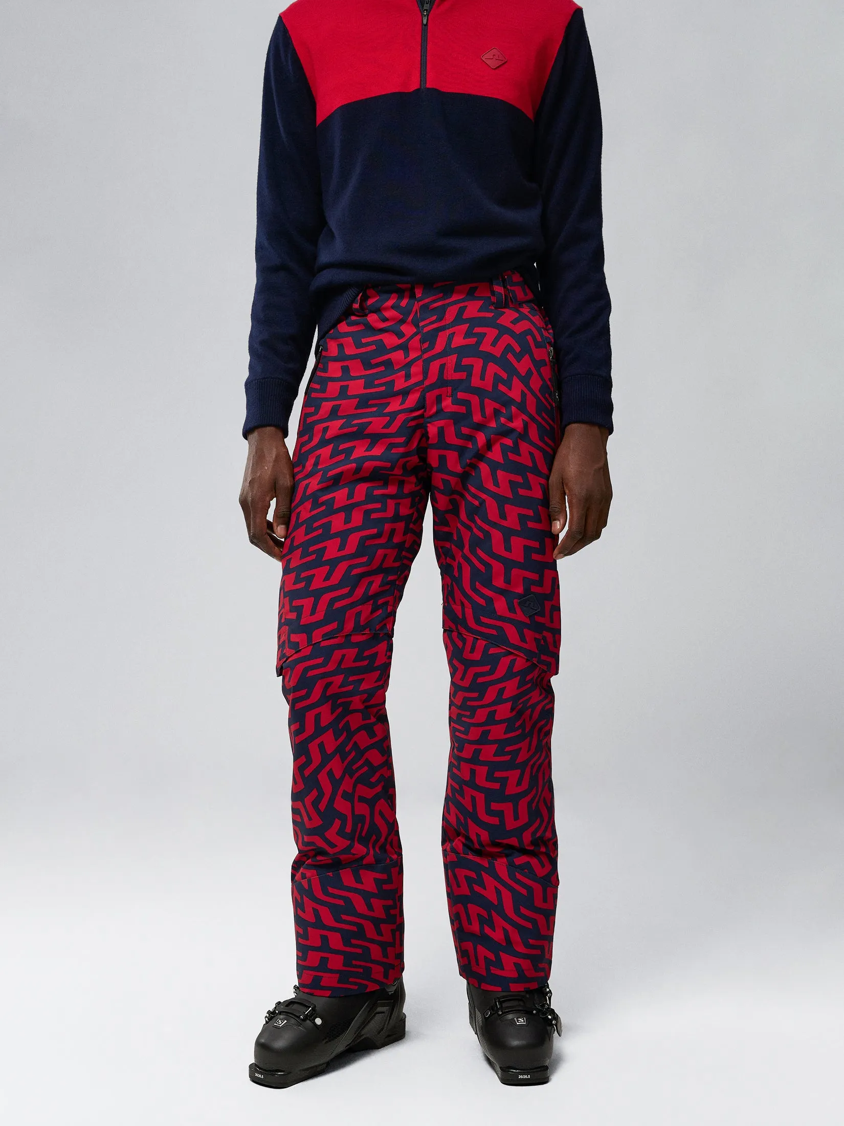 ECLIPSE PANTS Prints / Bridge Swirl Red