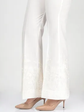 Embroidered Bootcut Pants