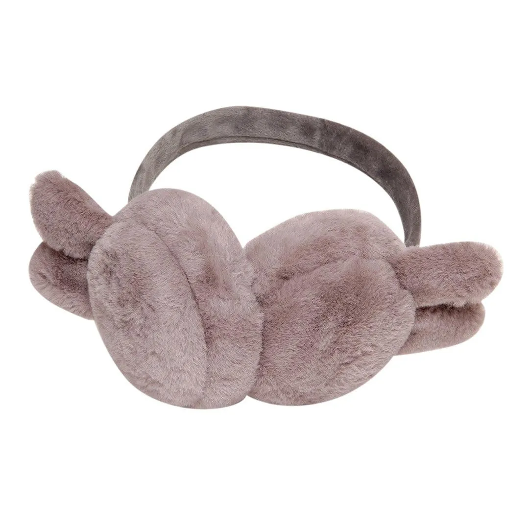 FabSeasons Grey Bunny Winter Outdoor Ear Muffs