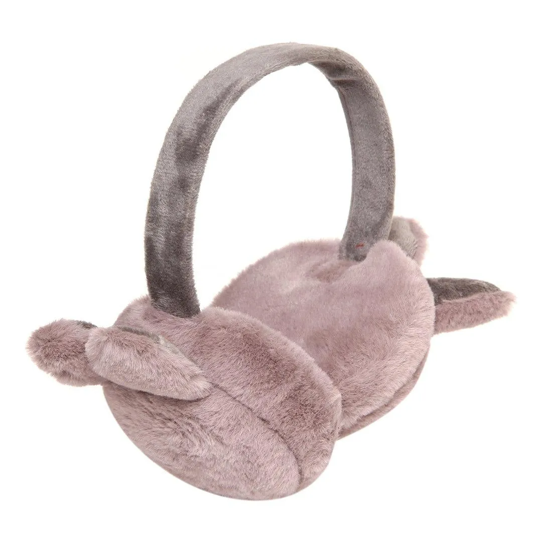 FabSeasons Grey Bunny Winter Outdoor Ear Muffs