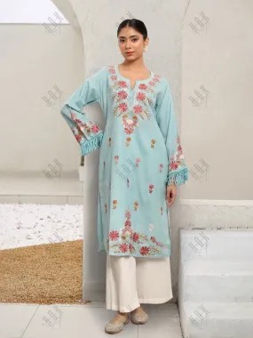 Falak Kashmiri Long Kurta - Blue