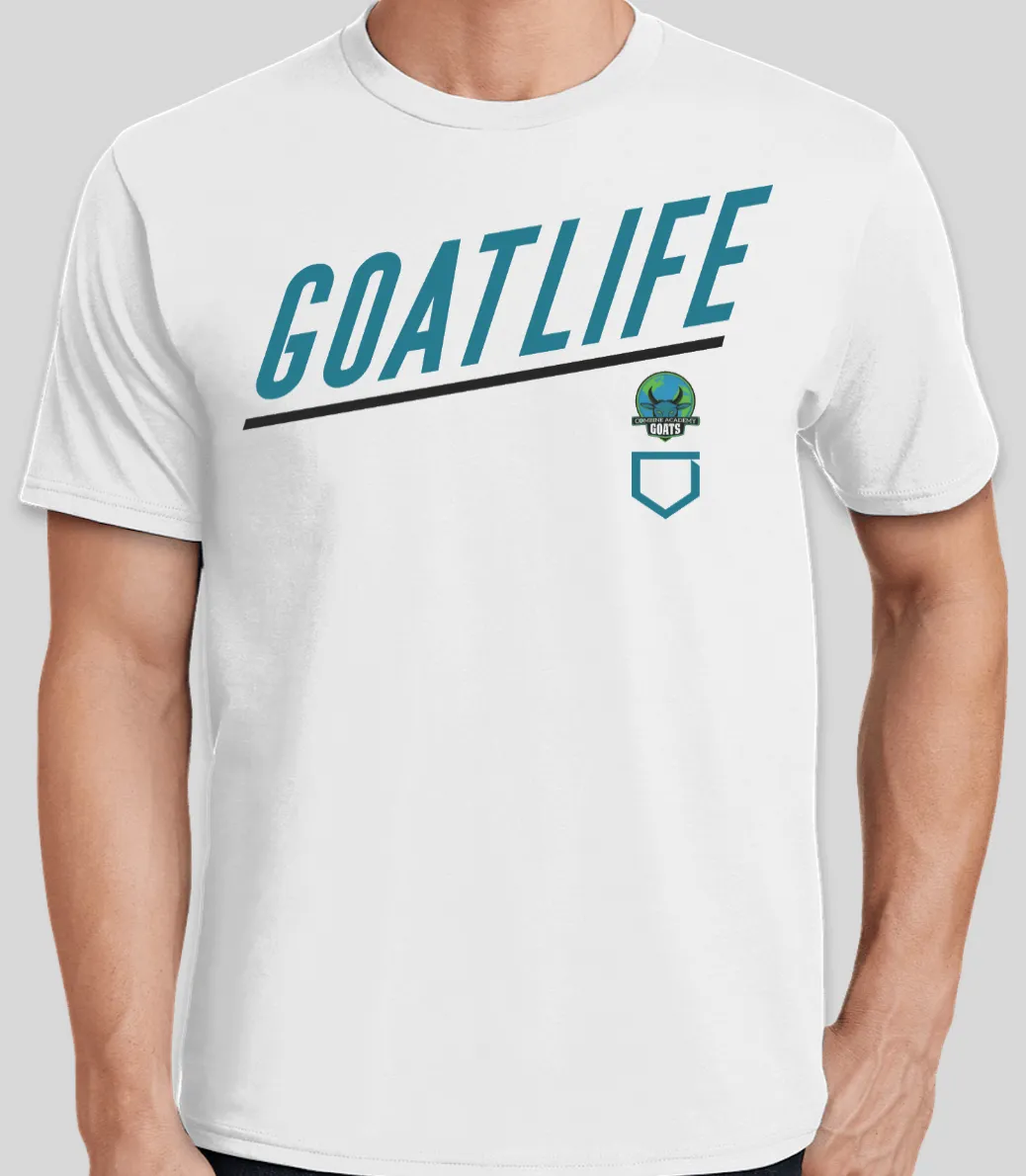 Goatlife Baseball - White and Teal