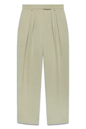 Green Tailored Wide Trousers