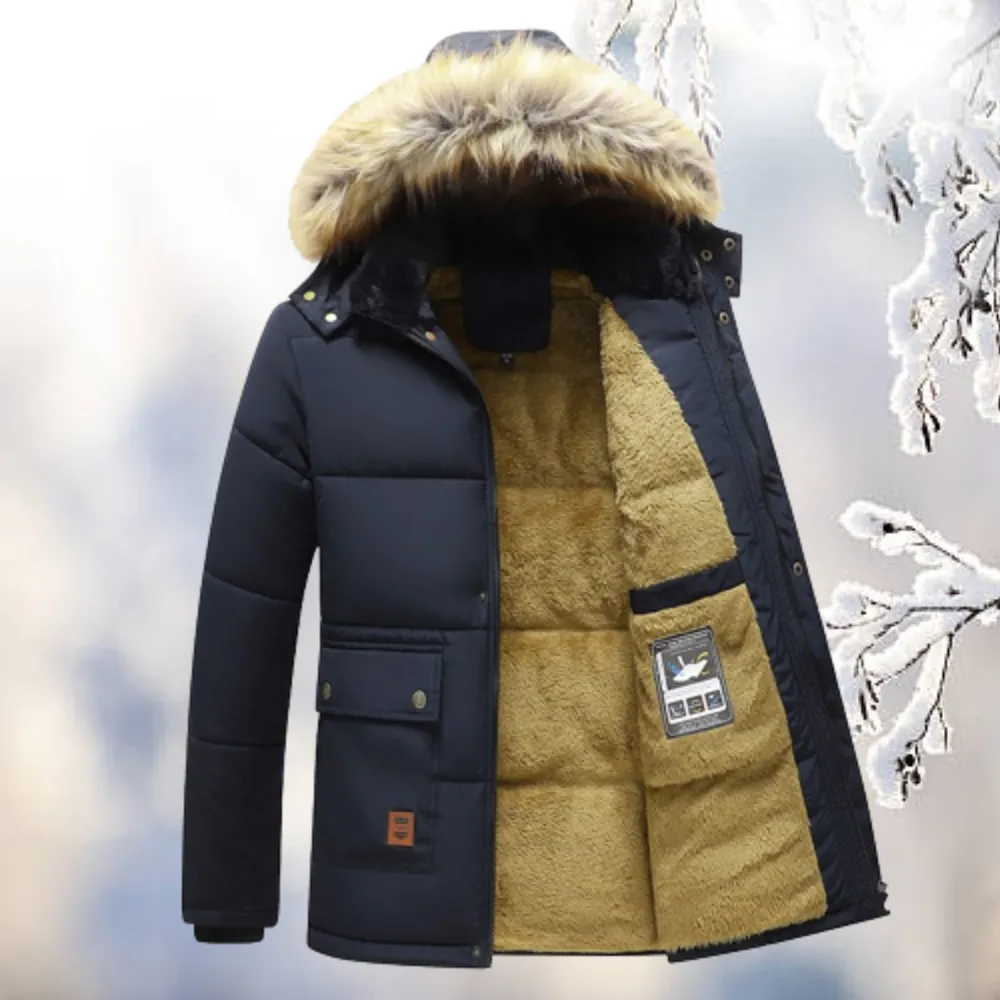 Hendrik | Parka Winterjacke mit Fellkragen für Herren