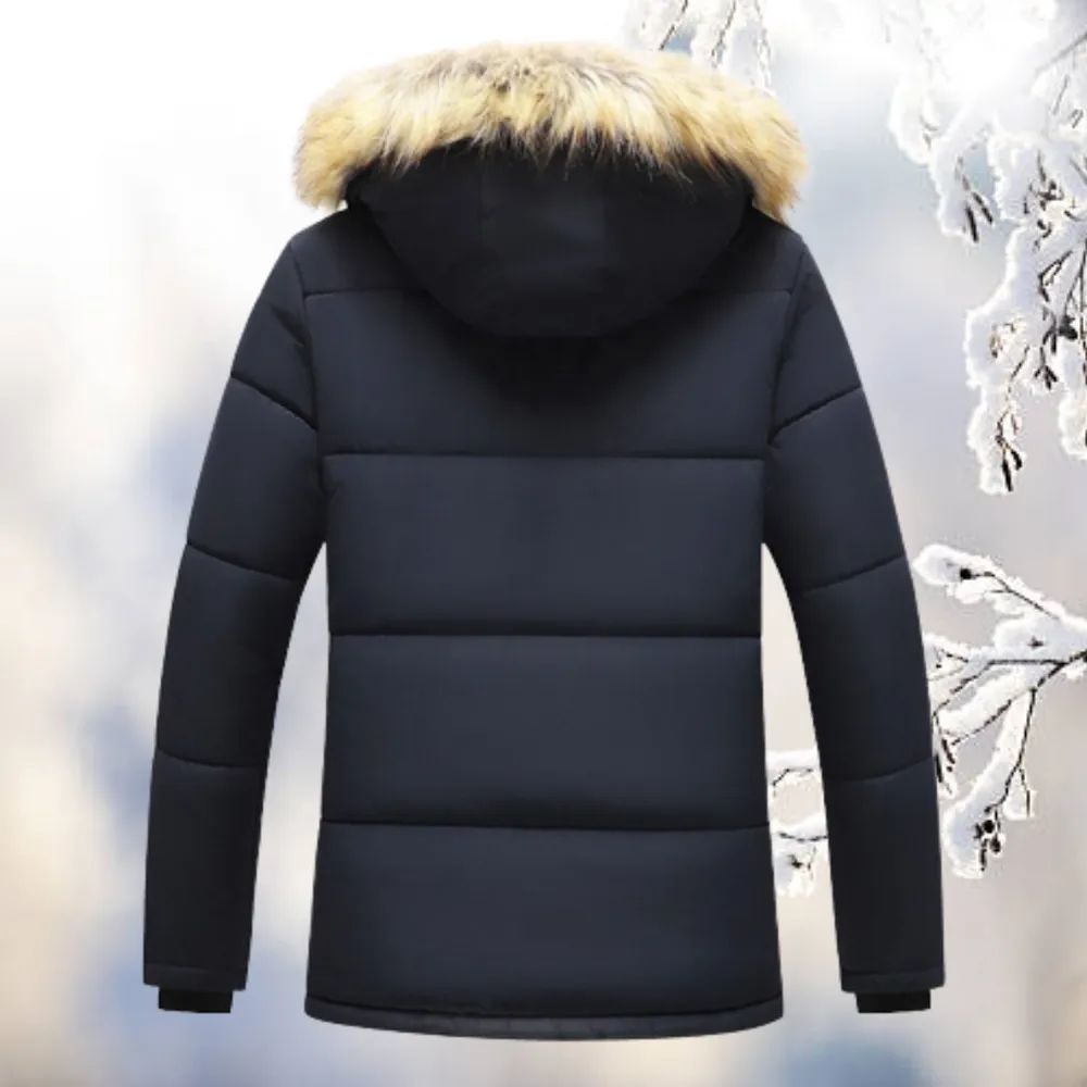 Hendrik | Parka Winterjacke mit Fellkragen für Herren