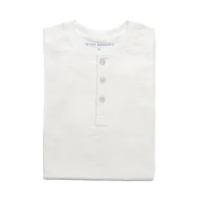 Henley Shirt Short Sleeve - White