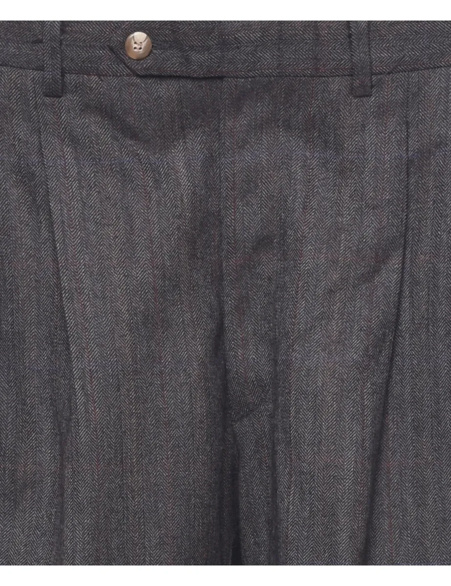 Herringbone Tweed Trousers - W33 L35