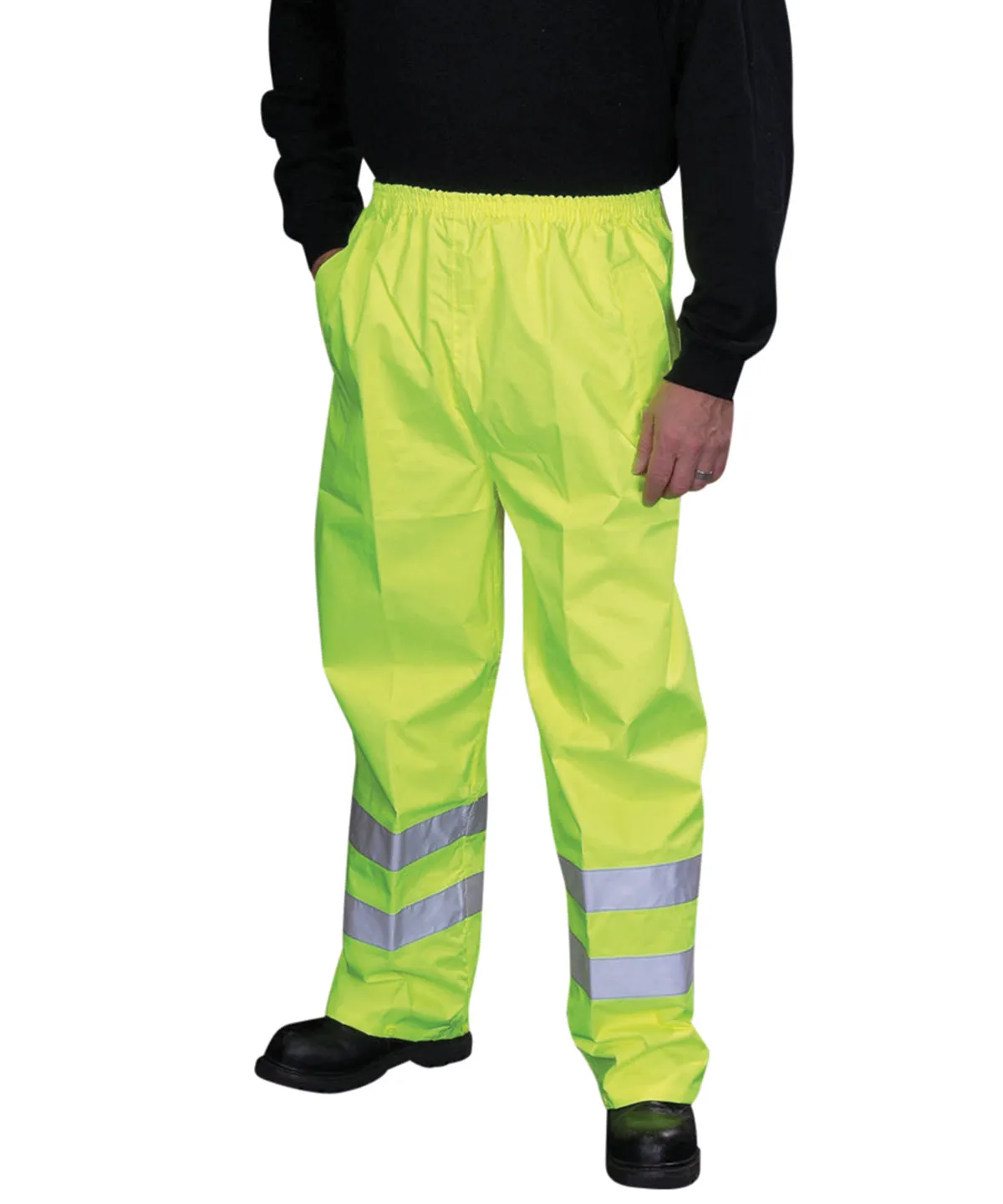 Hi-vis waterproof overtrousers (HVS461) | Yellow