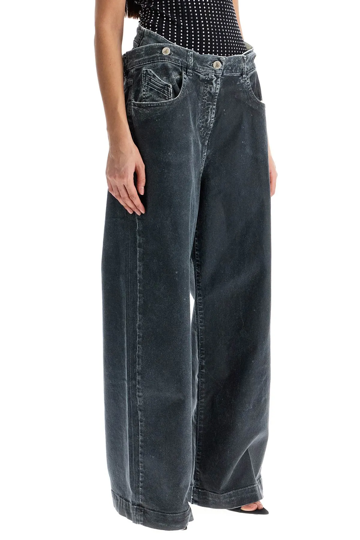 High-Rise Denim Pants