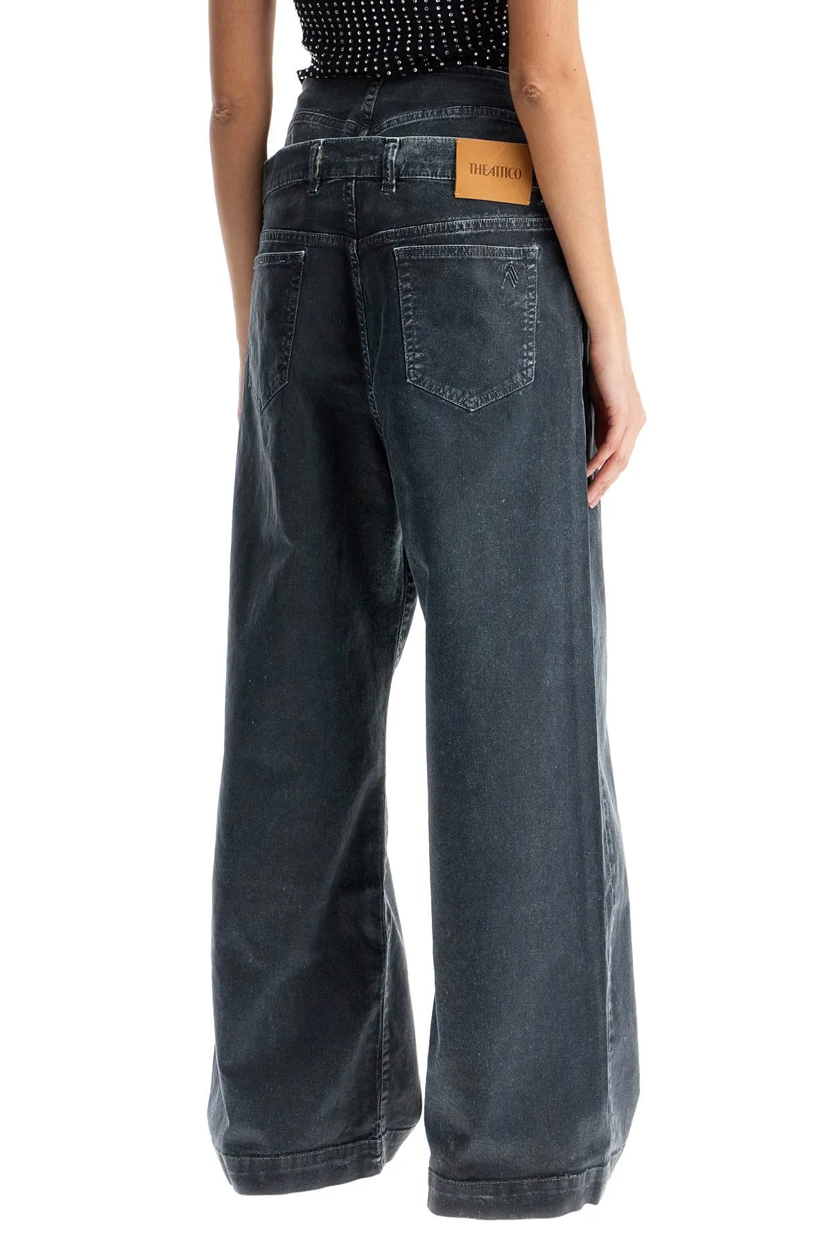 High-Rise Denim Pants