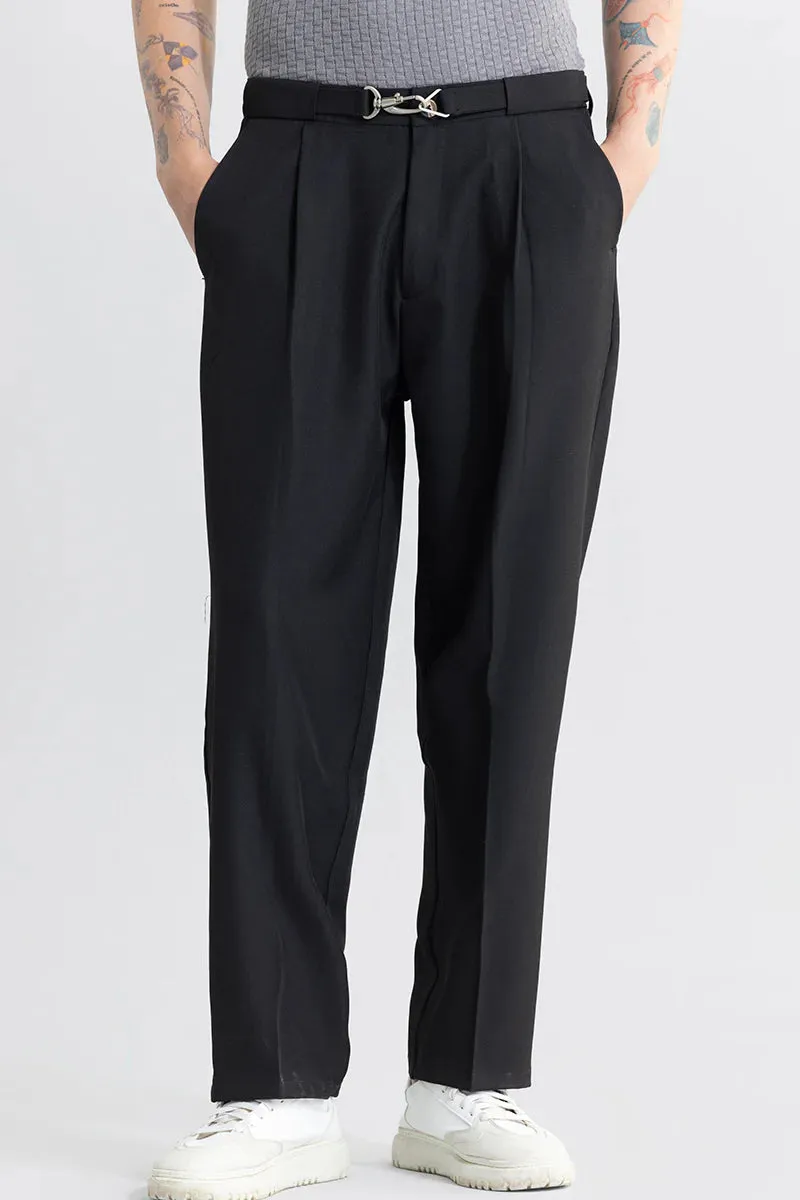 Hooked Black Korean Pant