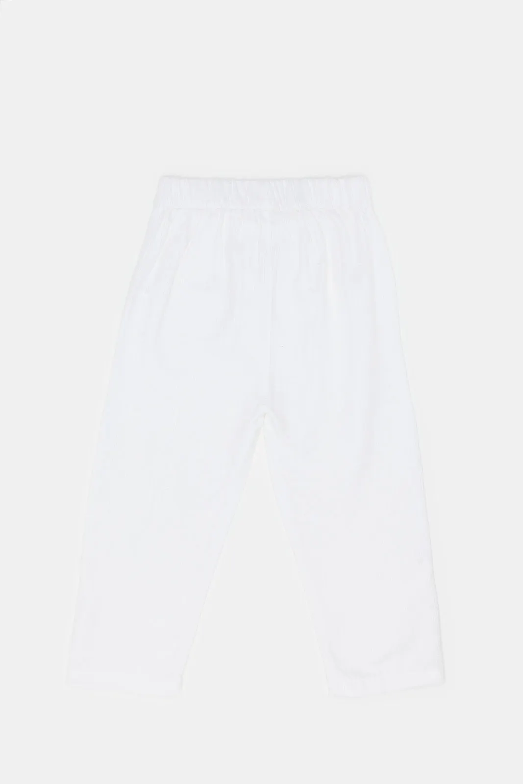 Infant Boys White Linen Trousers