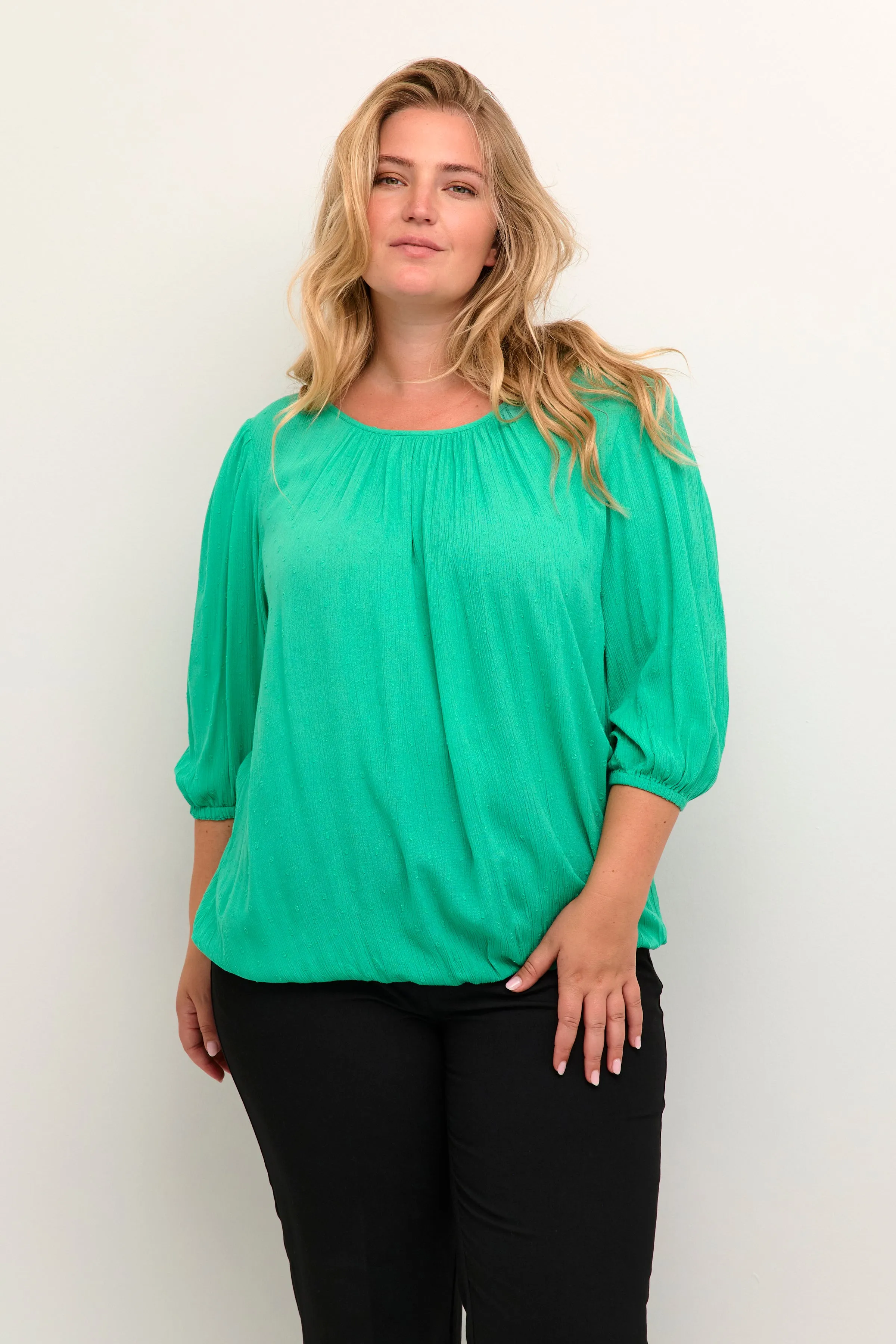 Kaffe Curve Willina Blouse in Green