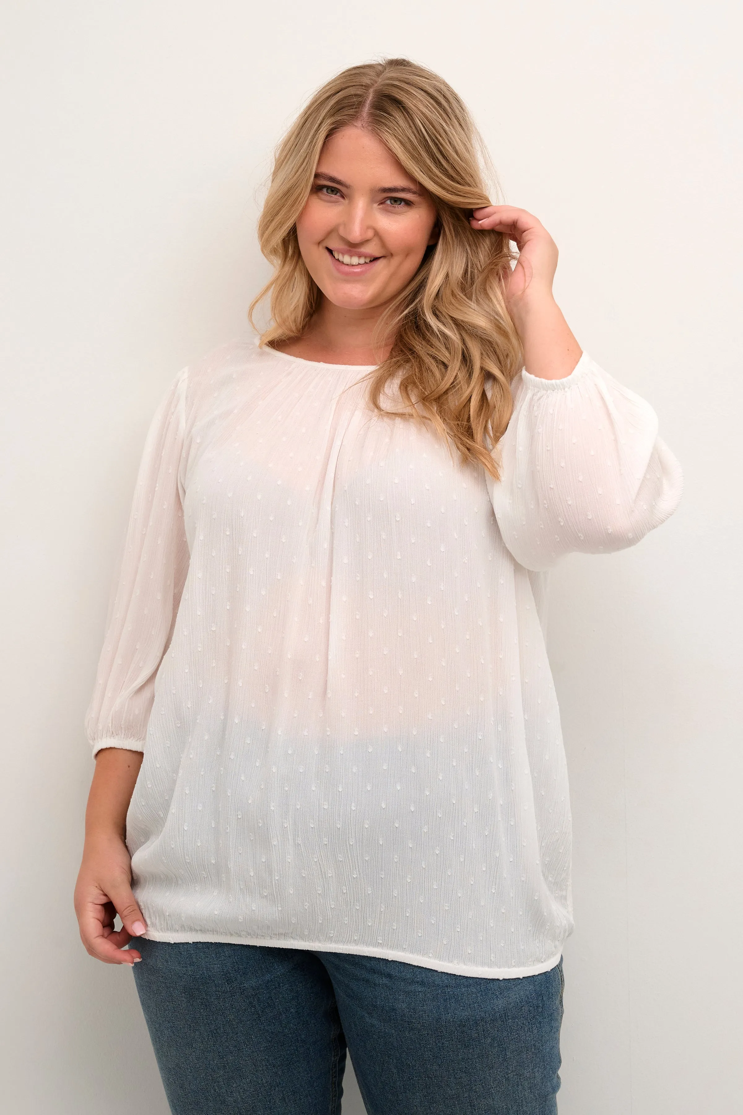 Kaffe Curve Willina Blouse in White